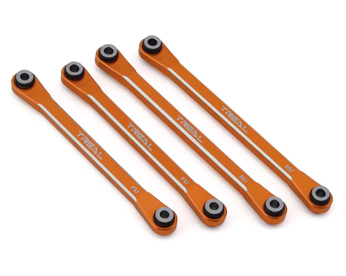Treal Hobby Axial UTB18 Aluminum Upper Chassis 4-Link Upgrade Set (Orange) (TLHTUTB18-50)