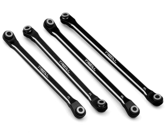 Treal Hobby Axial UTB18 Aluminum Lower Chassis 4-Link Upgrade Set (Black) (TLHTUTB18-53)