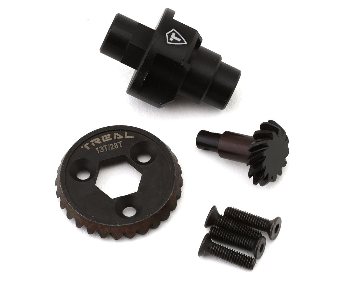 Treal Hobby Axial UTB18 Heavy Duty Steel Axle Overdrive Set w/Spool (13T/28T) (TLHTUTB18-58)
