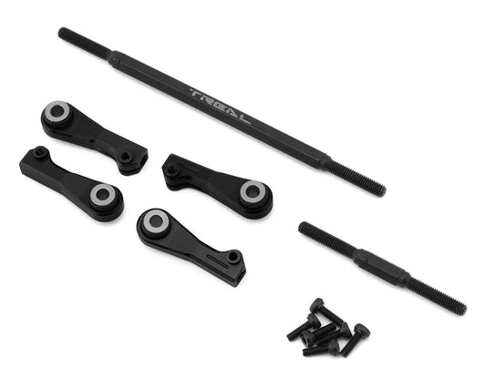 Treal Hobby Axial UTB18 Adjustable Steering Links Tie Rod Set (Black) (TLHTUTB18-70)