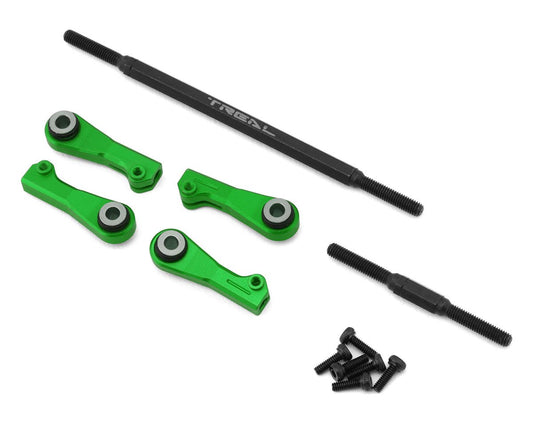 Treal Hobby Axial UTB18 Adjustable Steering Link Tie Rod Set (Green) (TLHTUTB18-71)
