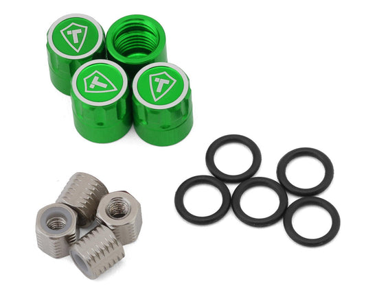 Treal Hobby 1.9" Scale 4mm Wheel Center Caps (Green) (4) (TLHTWHEEL-109)