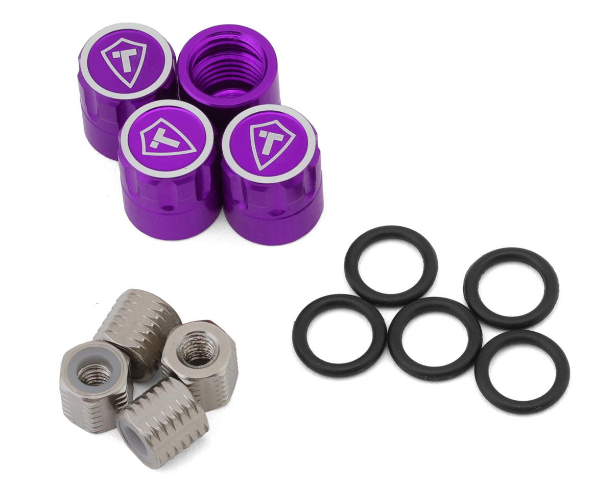 Treal Hobby 1.9" Scale 4mm Wheel Center Caps (Purple) (4) (TLHTWHEEL-110)