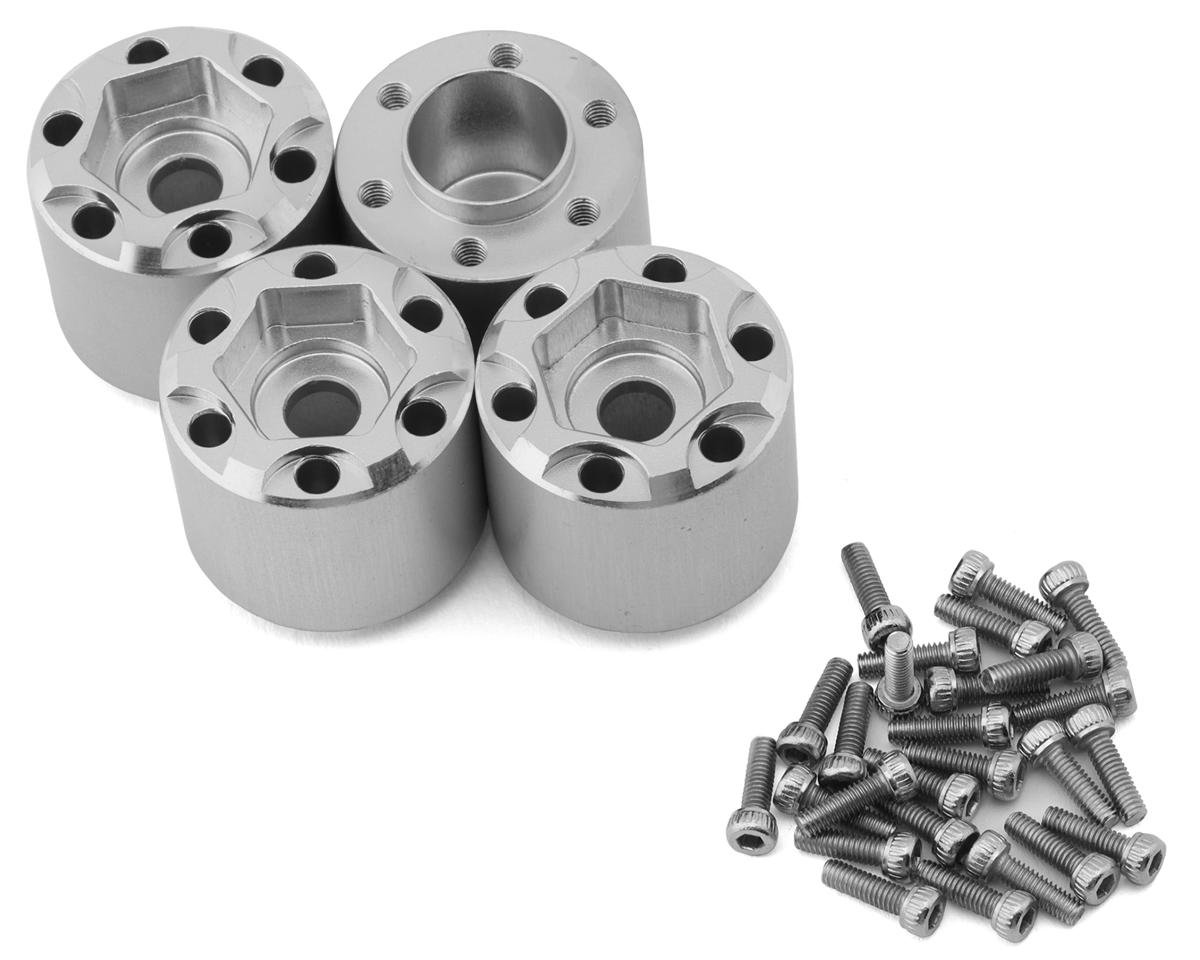 Treal Hobby 1.9" Beadlock Wheel Hub Extension Spacers (Silver) (4) (18mm) (TLHTWHEEL-131)