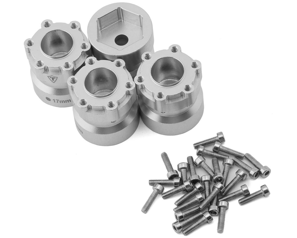 Treal Hobby 2.6" Monster Truck Wheel 17mm Hex Adapters (Silver) (4) (TLHTWHEEL-156)