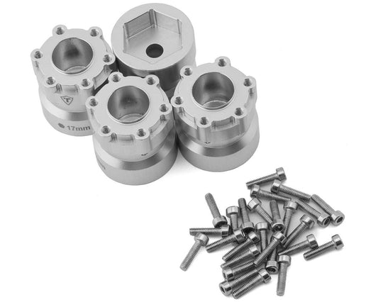 Treal Hobby 2.6" Monster Truck Wheel 17mm Hex Adapters (Silver) (4) (TLHTWHEEL-156)