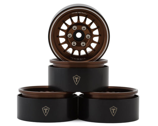 Treal Hobby Type N 1.9" Multi-Spoke Beadlock Wheels (Bronze) (4) (TLHTWHEEL-159)
