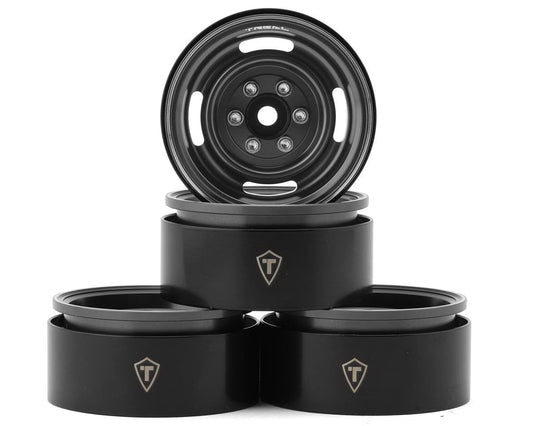 Treal Hobby Type P 1.9" Heavy Duty Vintage Style Wheels (Grey) (4) (127.3g) (TLHTWHEEL-164)