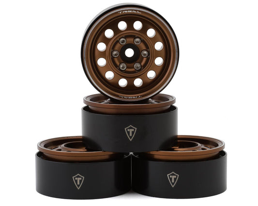 Treal Hobby Type I 1.9" Vintage 12-Hole Beadlock Wheels (Bronze) (4) (TLHTWHEEL-98)