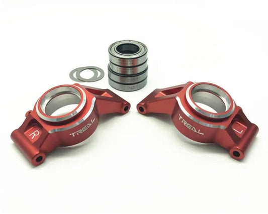 Treal Hobby 7075 Aluminum Rear Hub Set for Traxxas¨ X-Maxx¨ (Red) (2) (TLHTXMAXX-09)