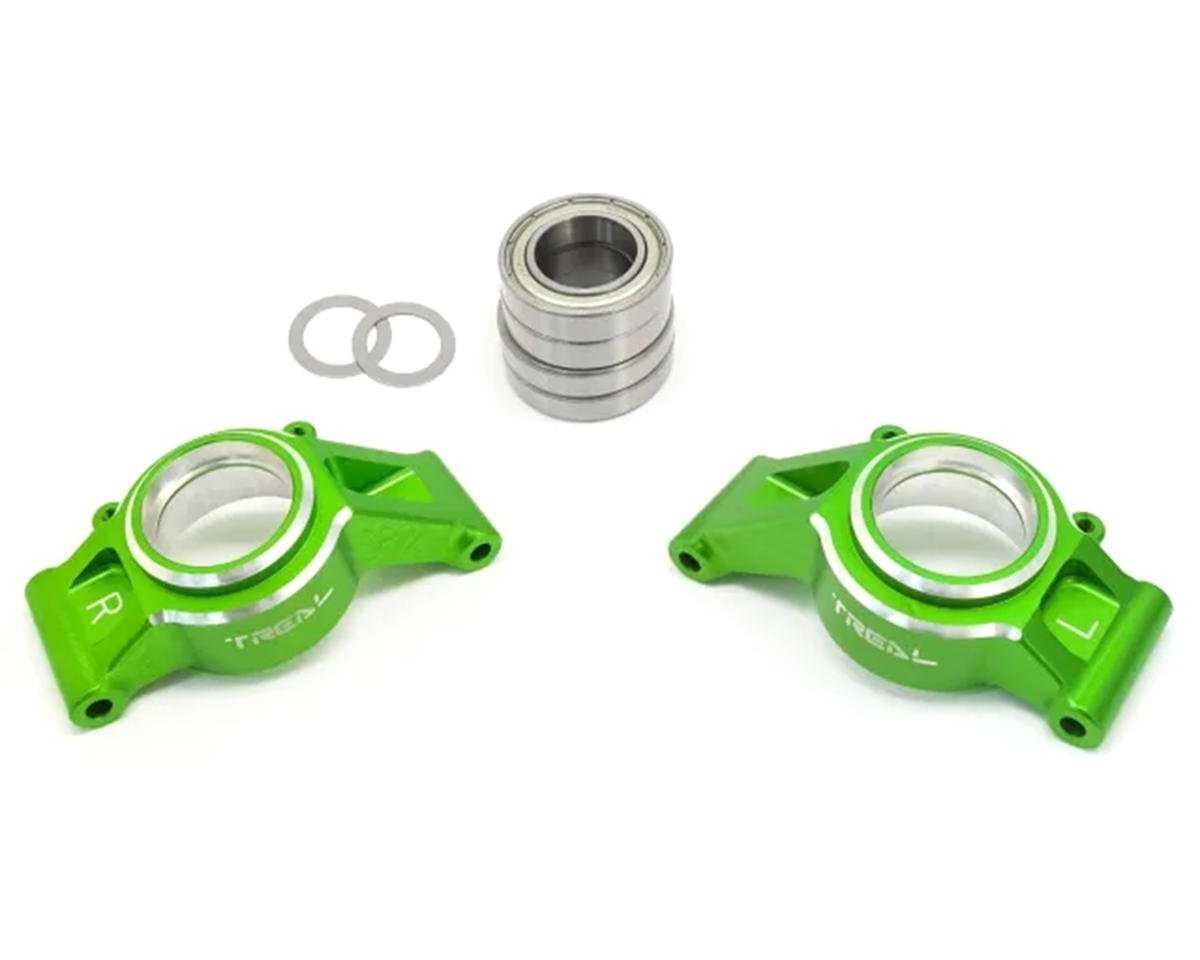 Treal Hobby 7075 Aluminum Rear Hub Set for Traxxas¨ X-Maxx¨ (Green) (2) (TLHTXMAXX-38)