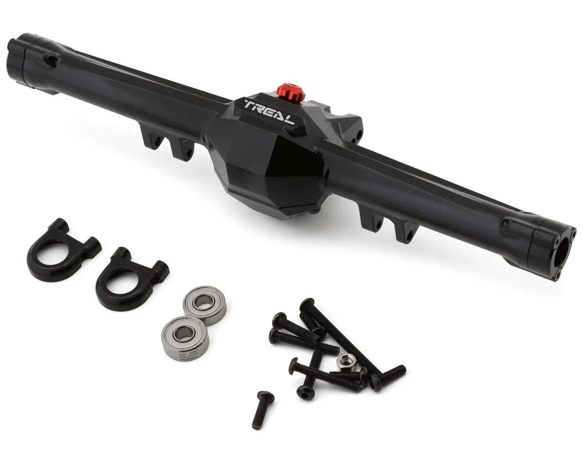 Treal Hobby Vanquish H10 Optic 7075 Aluminum Rear Axle Housing Set (Black) (TLHVPH10-04)
