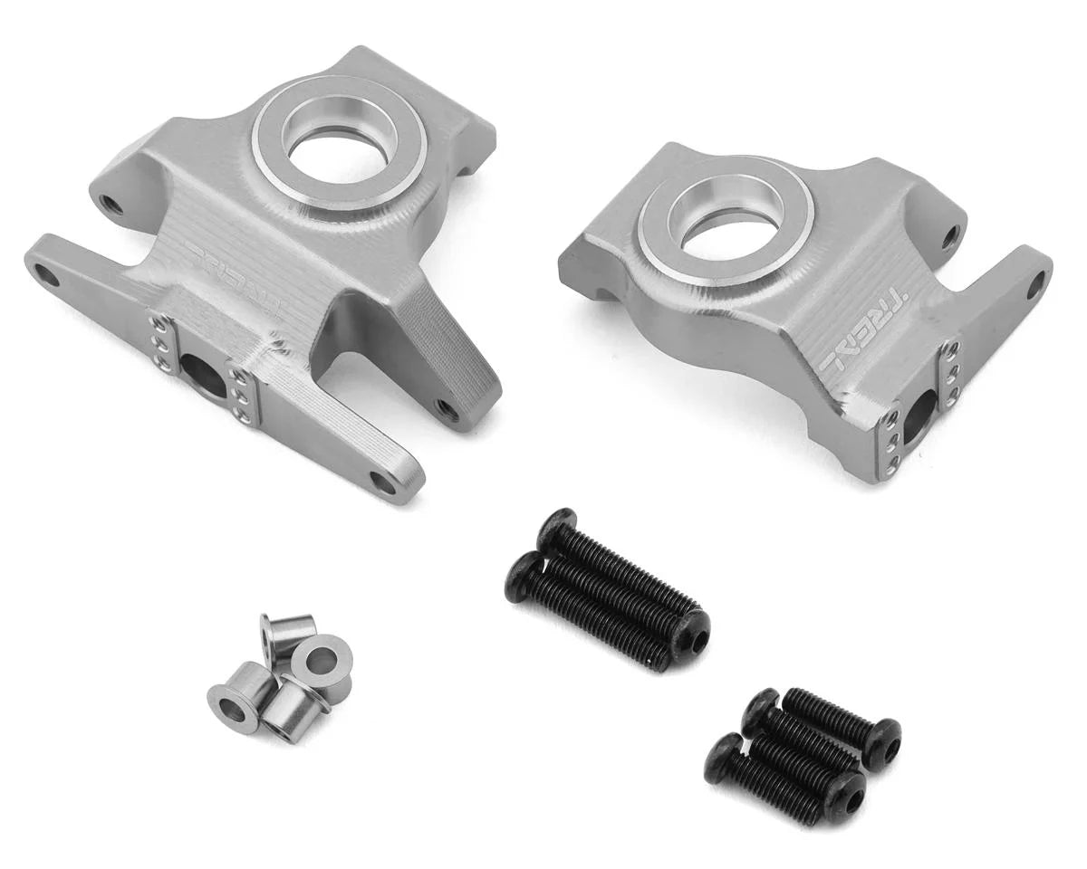 Treal Hobby Vanquish H10 Optic 7075 Aluminum Front Steering Knuckles (Silver) (TLHVPH10-26)