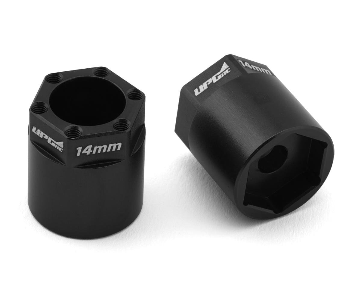 UpGrade RC Aluminum 14mm Hex Adapters for UpGrade RC 2.8" Tires (Black) (2) (UPG-11006)