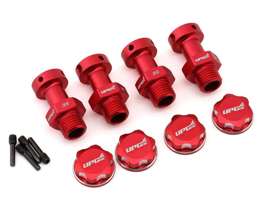 UpGrade RC Aluminum 17mm Hex Conversion for ARRMA¨ 3S Vehicles (Red) - (UPG-11013)