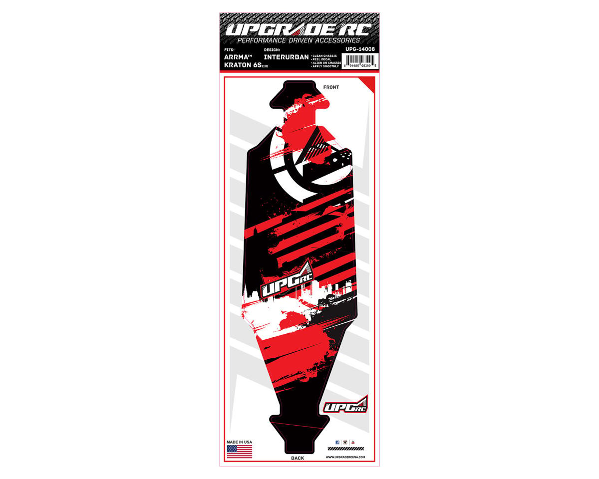 UpGrade RC Chassis Protector for Arrma¨ Kraton¨ 6S EXB (InterUrban Red) (1) (UPG-14008)