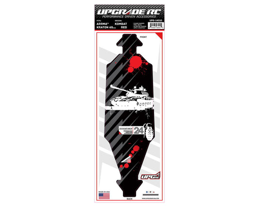 UpGrade RC Chassis Protector for Arrma¨ Kraton¨ 6S EXB (Kombat Red) (1) (UPG-14010)