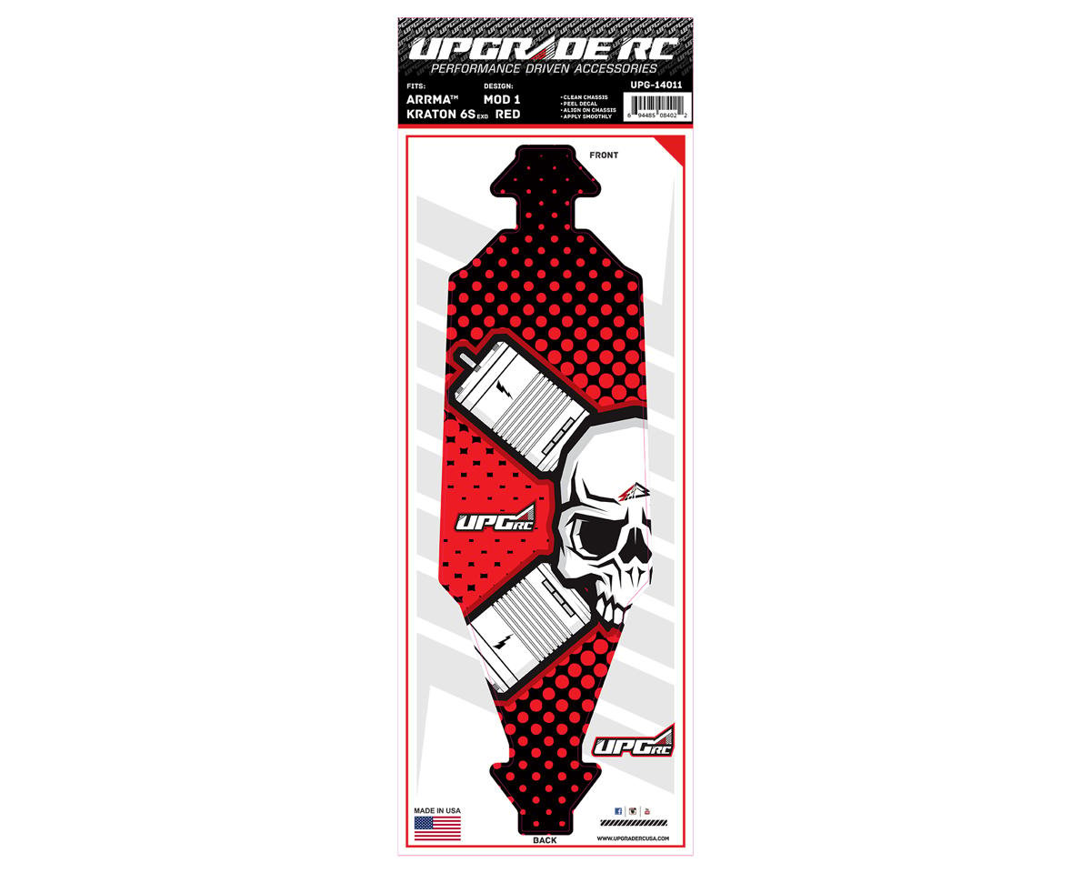 UpGrade RC Chassis Protector for Arrma¨ Kraton¨ 6S EXB (Mod 1 Red) (1) (UPG-14011)