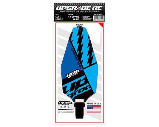 UpGrade RC Chassis Protector for Losi¨ Mini-Bª (4 Square Blue) (1) (UPG-14029)