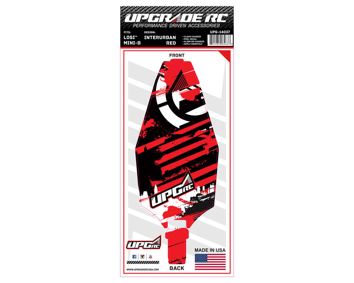 UpGrade RC Chassis Protector for Losi¨ Mini-Bª (InterUrban Red) (1) (UPG-14037)