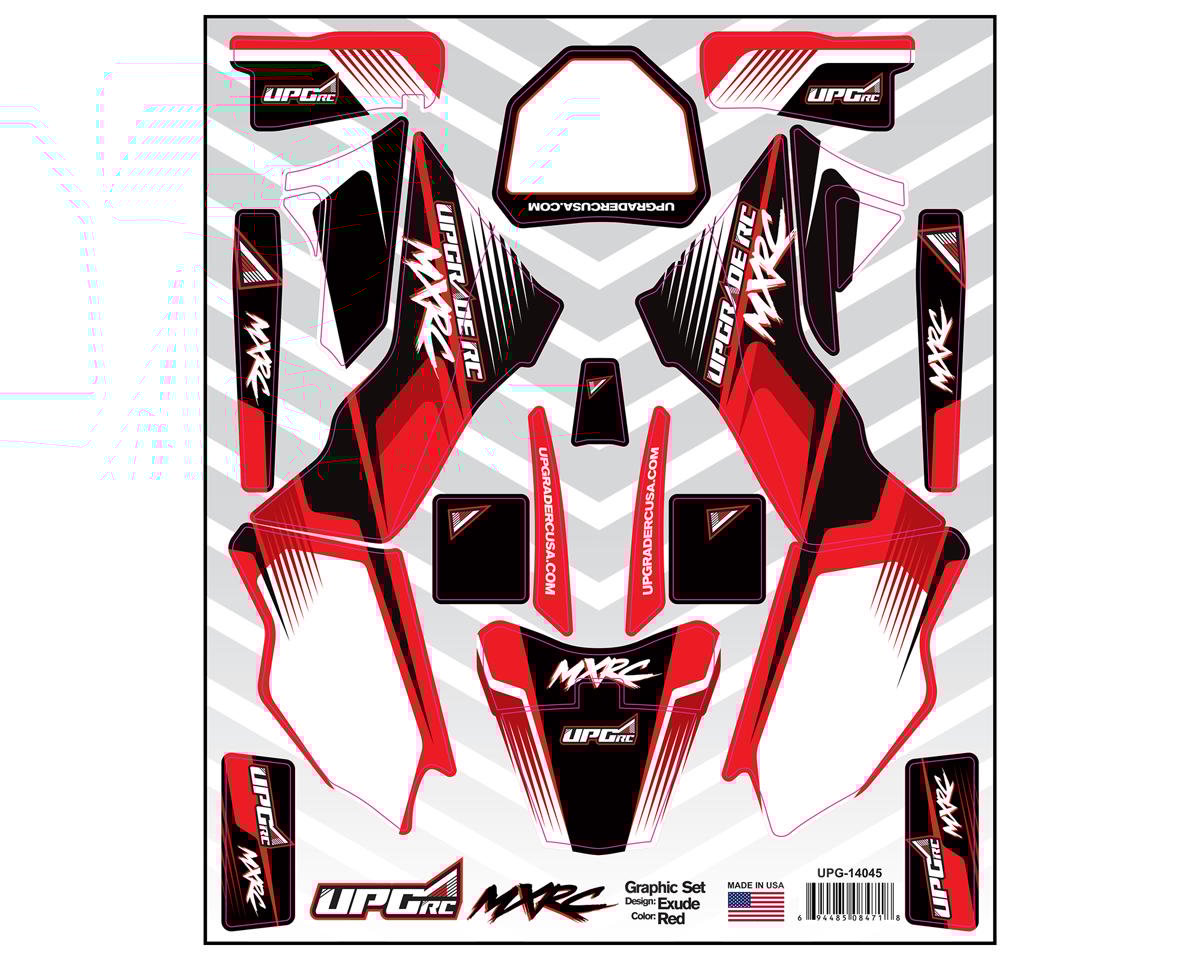 UpGrade RC Graphic Set for Losi¨ Promotoª MX (Exude) (Red) (UPG-14045)