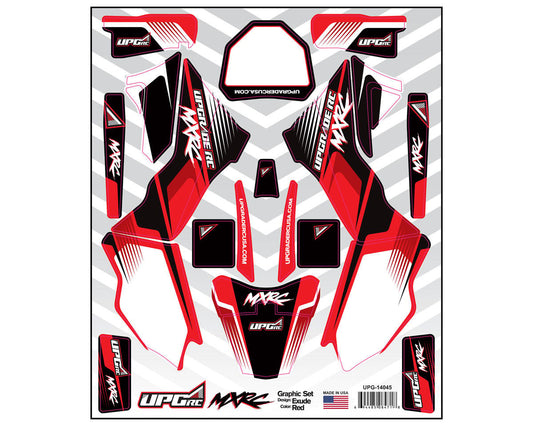 UpGrade RC Graphic Set for Losi¨ Promotoª MX (Exude) (Red) (UPG-14045)