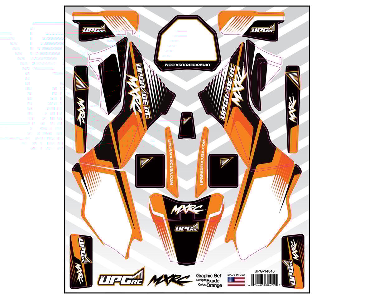 UpGrade RC Graphic Set for Losi¨ Promotoª MX (Exude) (Orange) (UPG-14046)