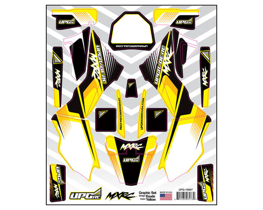 UpGrade RC Graphic Set for Losi¨ Promotoª MX (Exude) (Yellow) (UPG-14047)