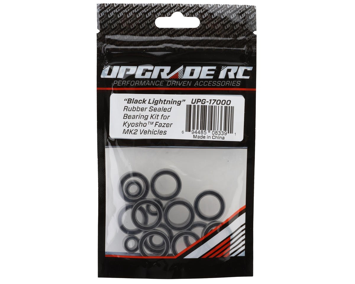 UpGrade RC "Black Lightning" Rubber Sealed Bearing Kit for Kyosho¨ Fazer Mk2 (UPG-17000)