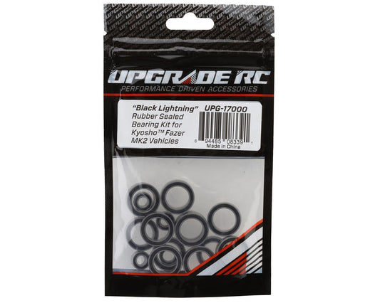 UpGrade RC "Black Lightning" Rubber Sealed Bearing Kit for Kyosho¨ Fazer Mk2 (UPG-17000)