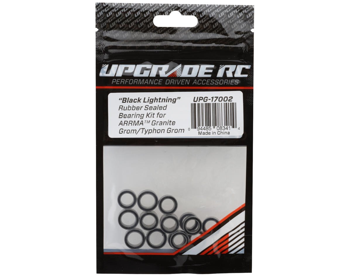 UpGrade RC "Black Lightning" Rubber Sealed Bearing Kit for Arrma¨ Graniteª (UPG-17002)