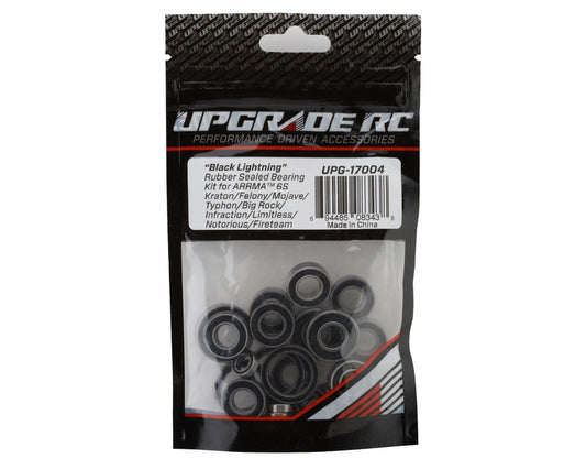 UpGrade RC "Black Lightning" Rubber Sealed Bearing Kit for Arrma¨ 6S BLX Felonyª (UPG-17004)