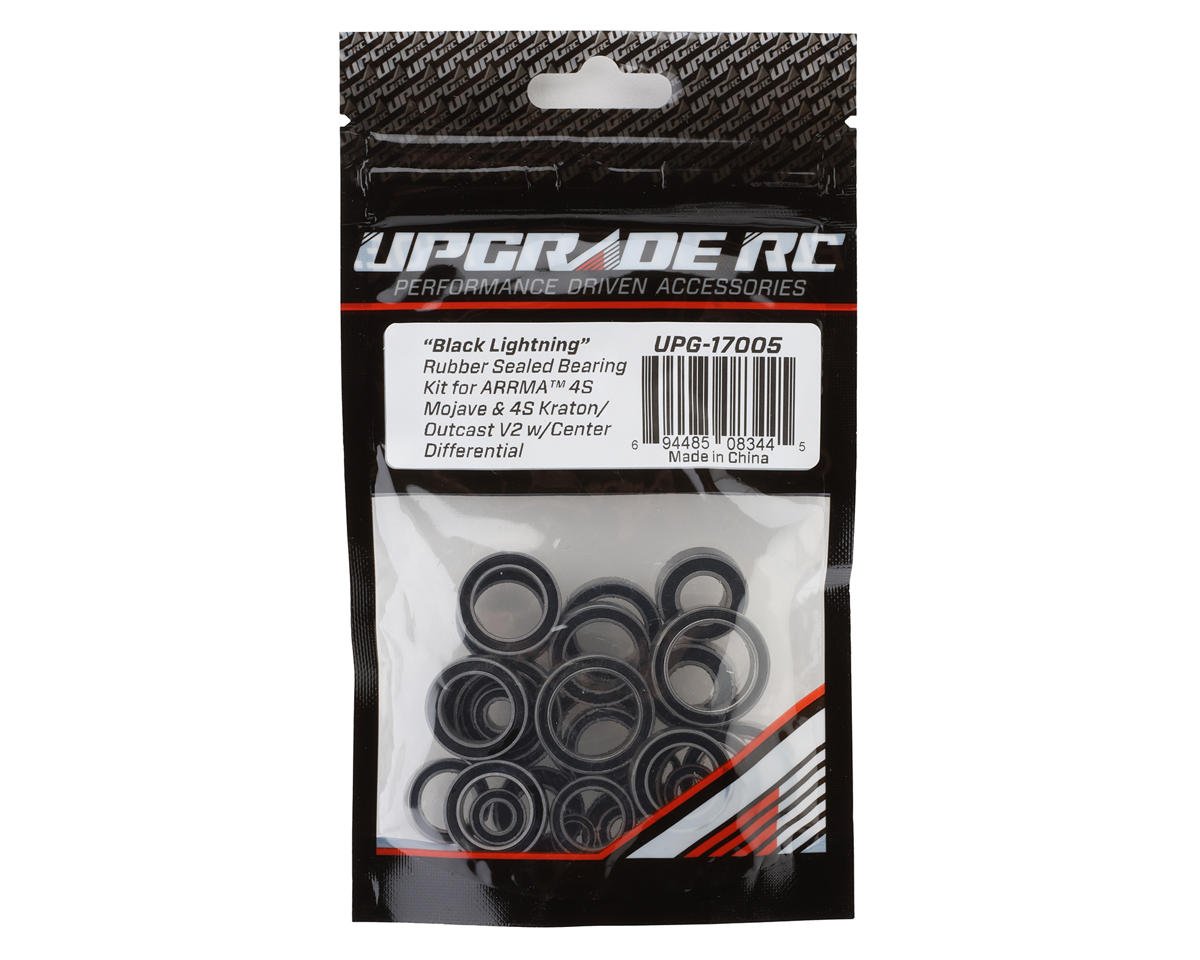 UpGrade RC "Black Lightning" Rubber Sealed Bearing Kit for Arrma¨ 4S BLX V2 (UPG-17005)