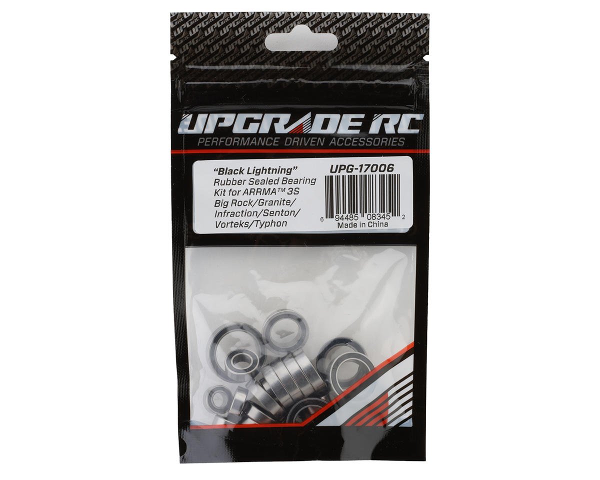 UpGrade RC "Black Lightning" Rubber Sealed Bearing Kit for Arrma¨ 3S BLX (UPG-17006)