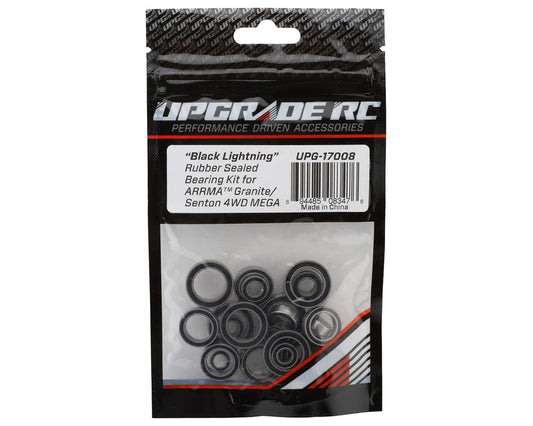 UpGrade RC "Black Lightning" Rubber Sealed Bearing Kit for Arrma¨ 4x4 MEGA (UPG-17008)