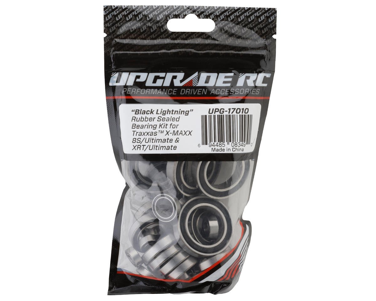 UpGrade RC "Black Lightning" Rubber Sealed Bearing Kit for Traxxas¨ 8S (UPG-17010)