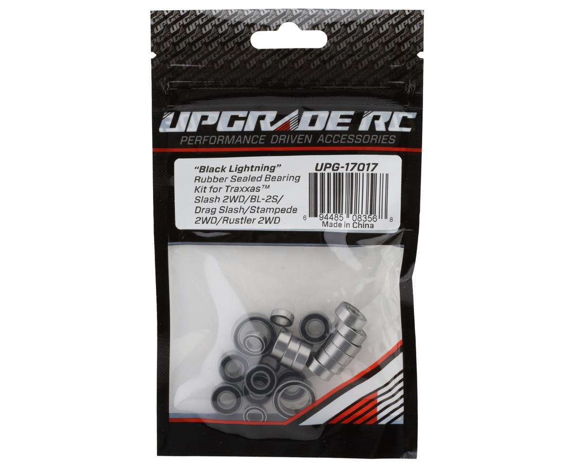 UpGrade RC "Black Lightning" Rubber Sealed Bearing Kit for Traxxas¨ 2WD (UPG-17017)