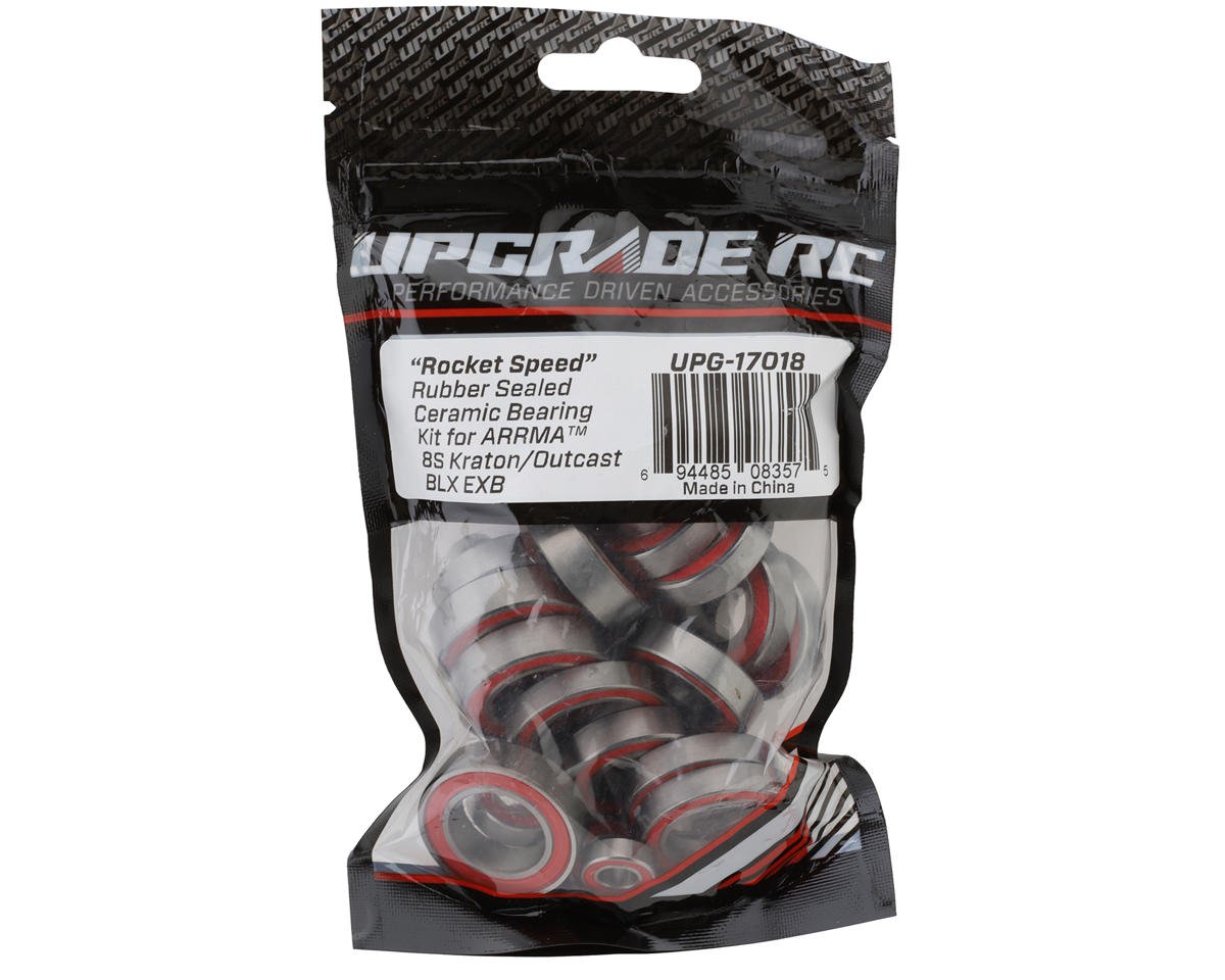 UpGrade RC "Rocket Speed" Rubber Sealed Ceramic Bearing Kit for Arrma¨ 8S (UPG-17018)