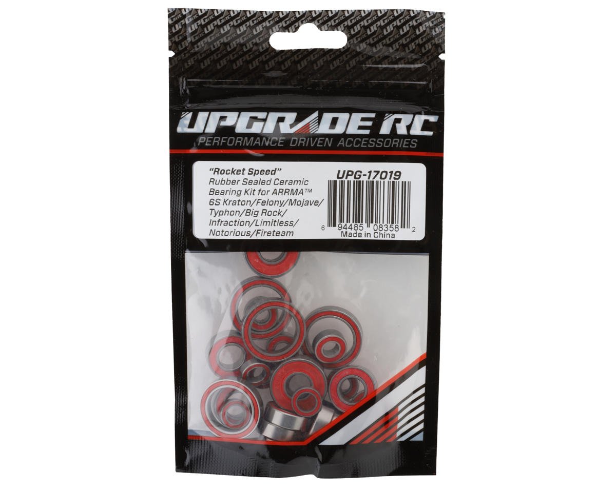 UpGrade RC "Rocket Speed" Rubber Sealed Ceramic Bearing Kit for Arrma¨ 6S (UPG-17019)