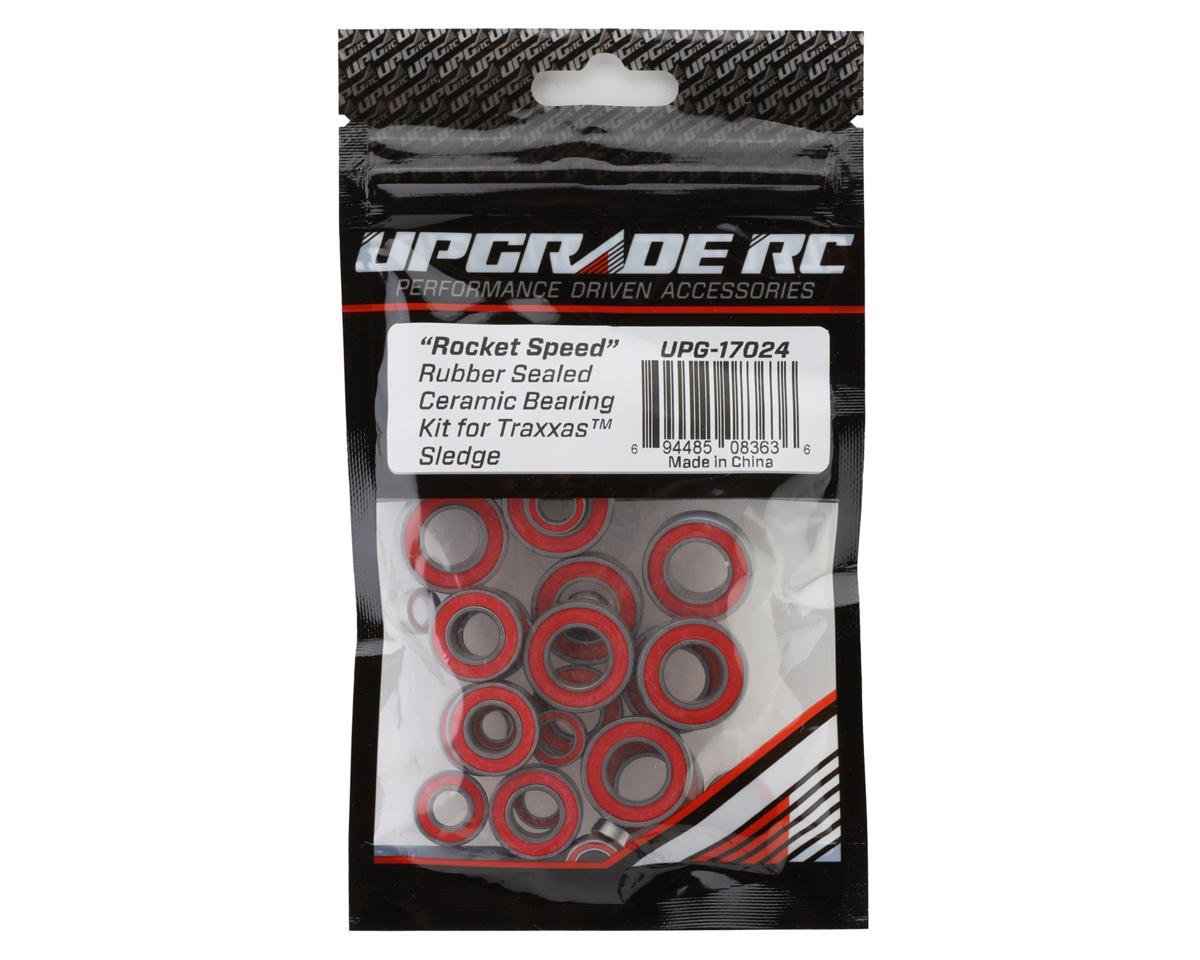 UpGrade RC "Rocket Speed" Rubber Sealed Ceramic Bearing Kit for Traxxas¨ Sledge¨ (UPG-17024)