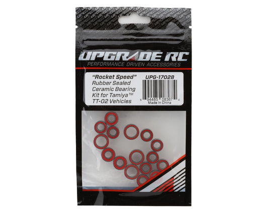 UpGrade RC "Rocket Speed" Rubber Sealed Ceramic Bearing Kit for Tamiya¨ TT-02ª (UPG-17028)