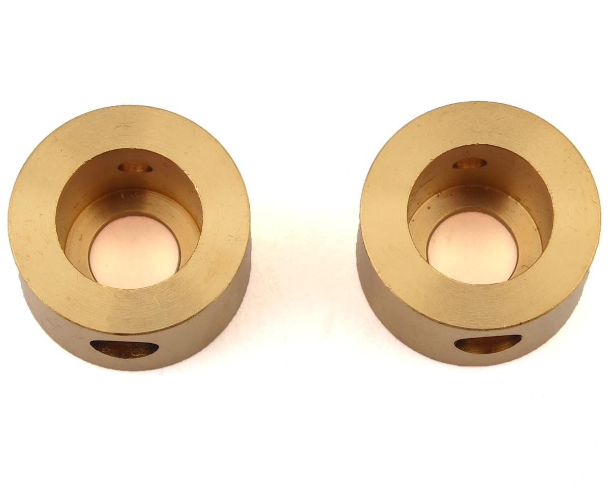 Vanquish Products Brass Rear Axle Cap Weights (2) (52g) (VPS04004)