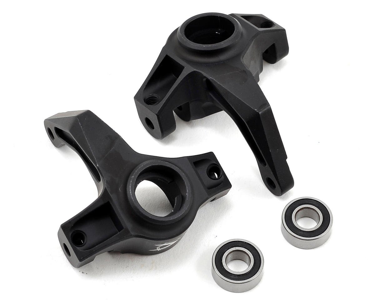 Vanquish Products Aluminum Steering Knuckle Set w/Bearings (2) (Black) (VPS06550)