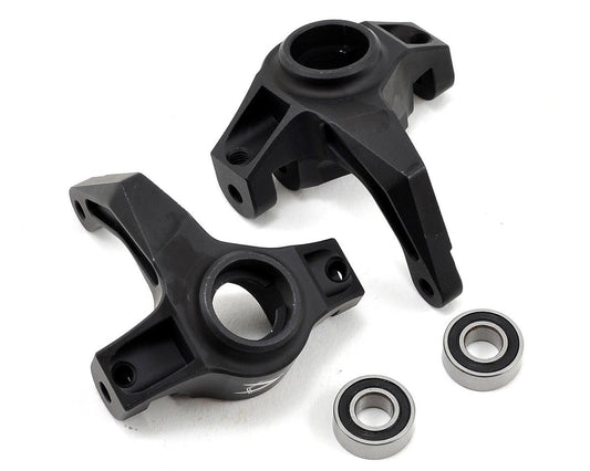 Vanquish Products Aluminum Steering Knuckle Set w/Bearings (2) (Black) (VPS06550)