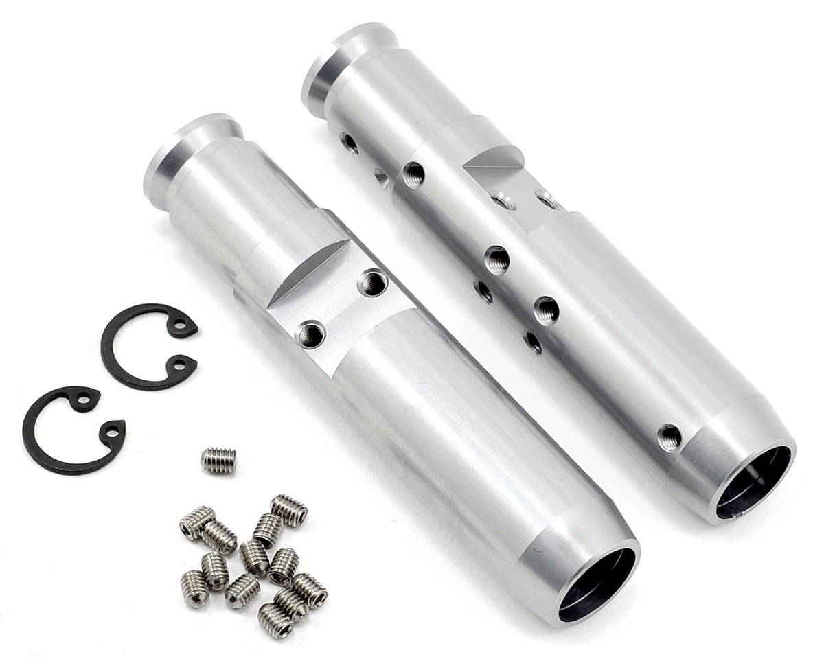 Vanquish Products "Currie Rockjock" SCX10 Rear Tubes (Silver) (VPS06676)