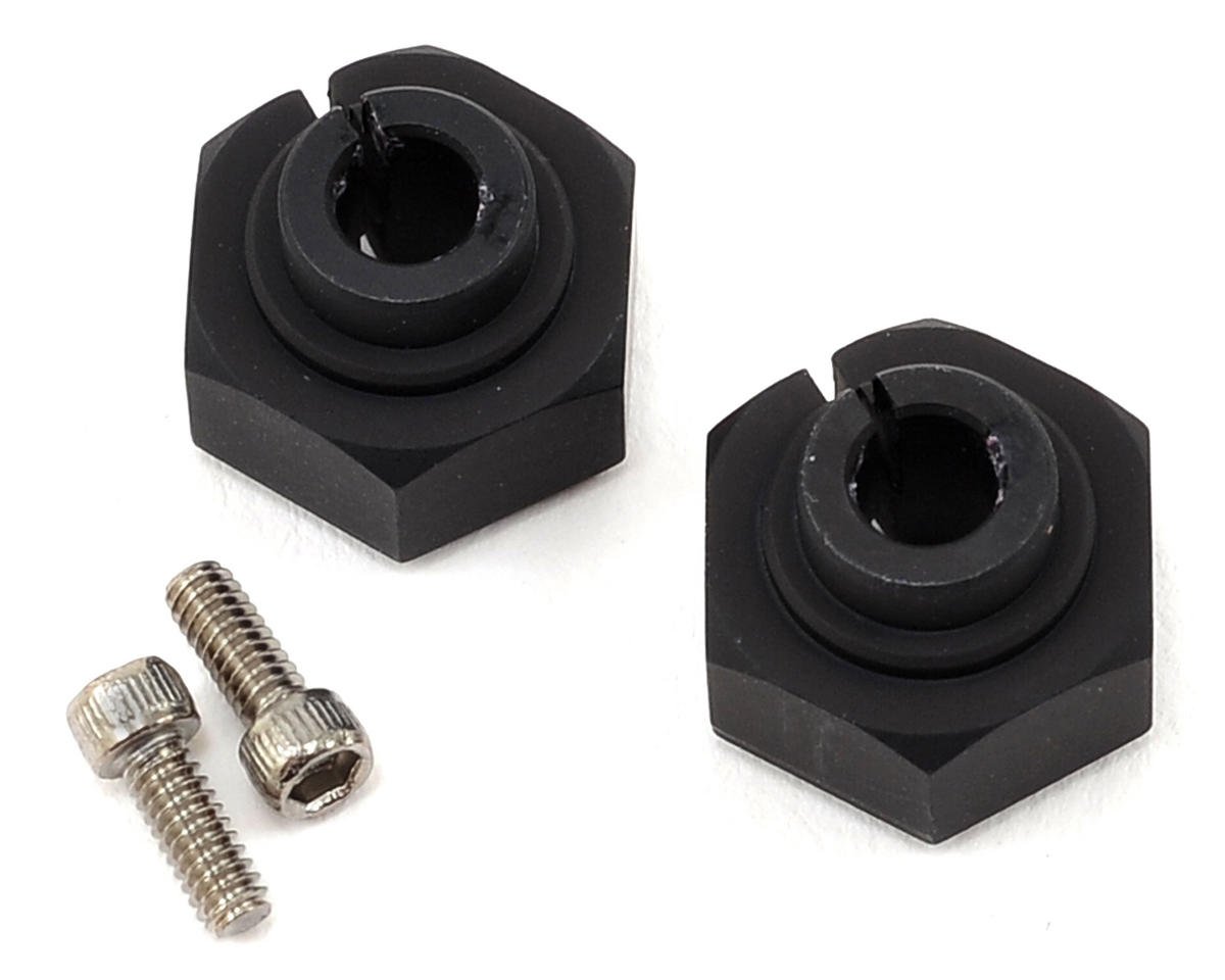 Vanquish Products Aluminum 12mm Clamping Wheel Hex (2) (Black) (VPS07082)
