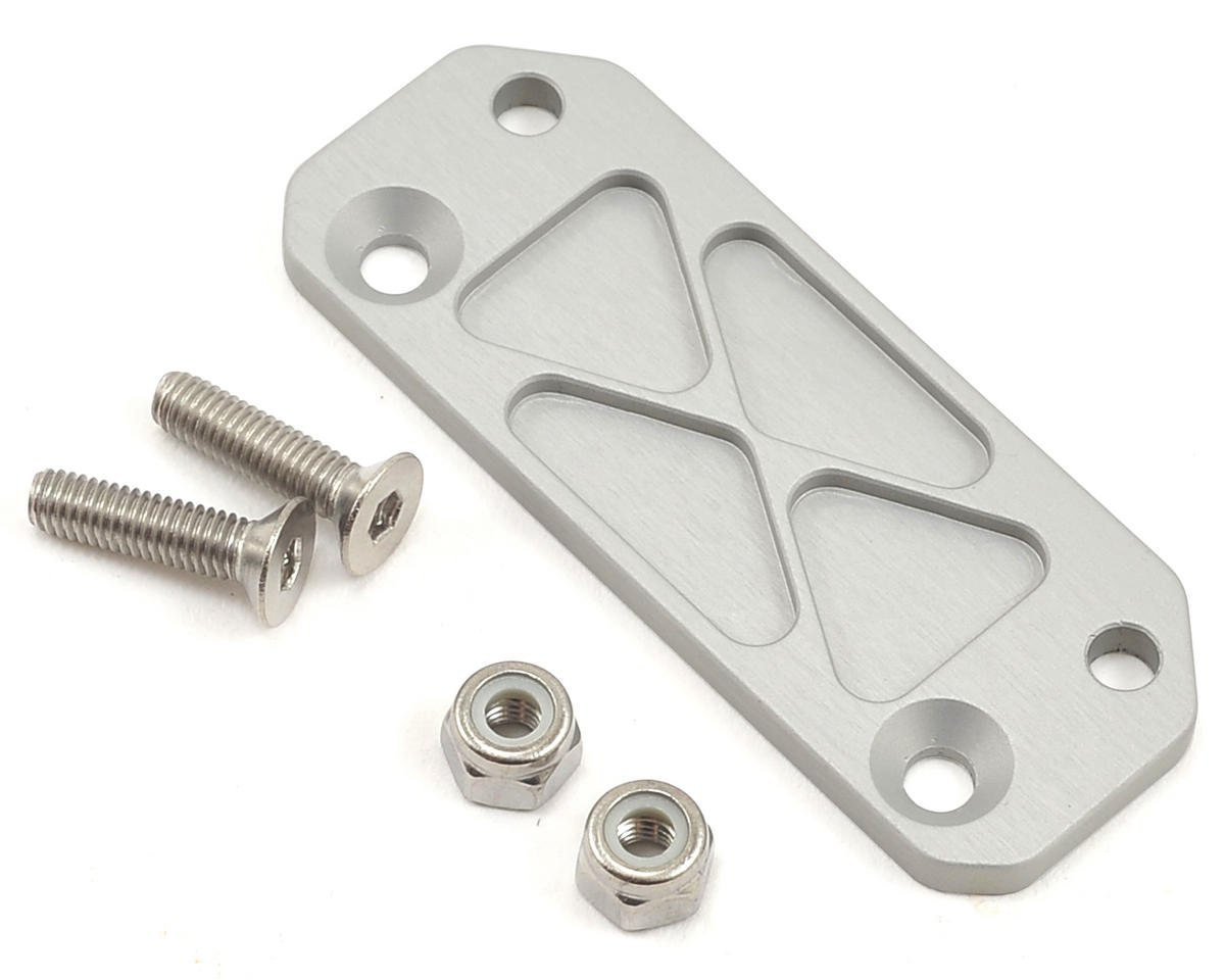 Vanquish Products SCX10 Receiver Box Mount for Traxxas Receiver Box (Silver) (VPS07521)