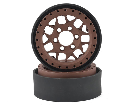 Vanquish Products KMC XD127 Bully 1.9" Beadlock Crawler Wheels (Bronze) (2) (VPS07716)