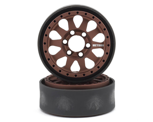 Vanquish Products Method 101 V2 1.9" Beadlock Crawler Wheels (Bronze/Black) (2) (VPS07762)