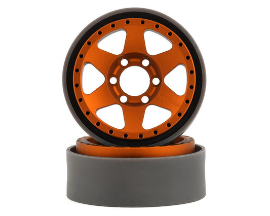 Vanquish Products Method MR310 1.9" Beadlock Crawler Wheels (Orange) (2) (VPS07768)